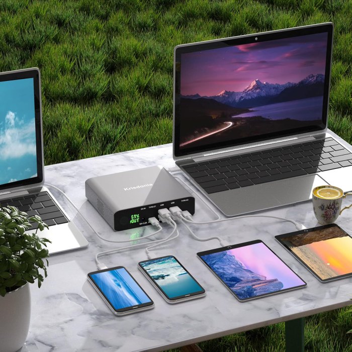 Krisdonia 100W Laptop Power Bank, 32000mAh Portable Charger (image 3)
