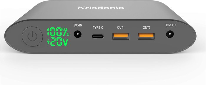 Krisdonia 25000mAh Laptop Power Bank (TSA-Approved)