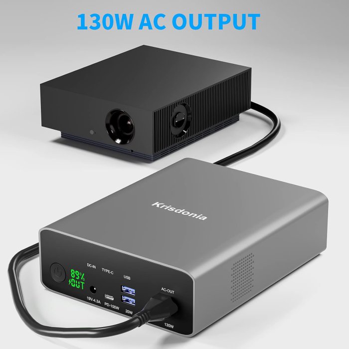 Krisdonia 296Wh Portable Laptop Charger with AC Socket (image 2)