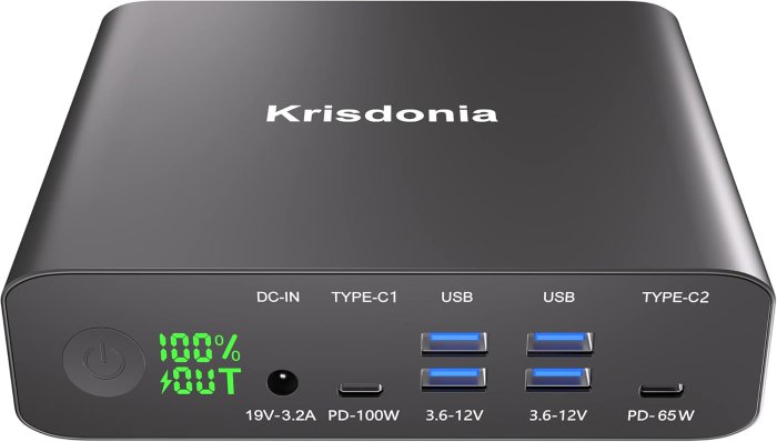 Krisdonia 32000mAh PD 100W Power Bank