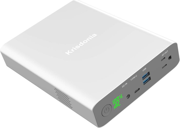 Krisdonia 60000mAh Laptop Power Bank with AC Outlet (image 4)