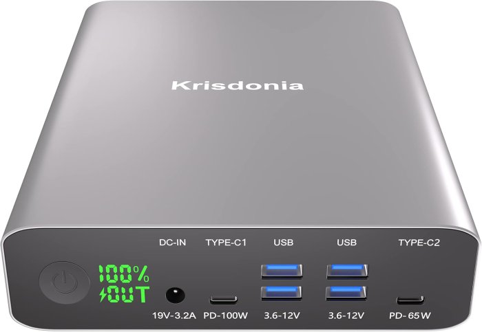 Krisdonia 64000mAh PD 100W USB C Power Bank (image 5)